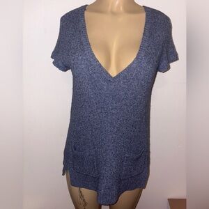 Eileen Fisher Sleeveless V Neck Knit Pullover Sweater Size S New